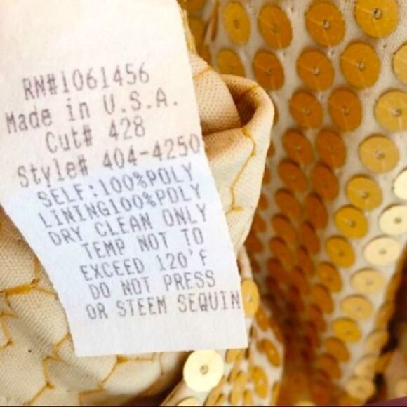 SALE 🔥 NEIMAN MARCUS Dress BAILEY 44 Gold Sequins Size L • NEW WITH TAGS • - Picture 6 of 8